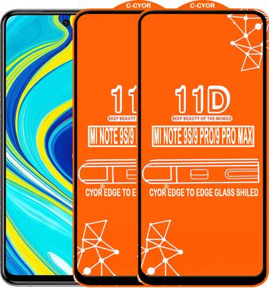 CYOR Edge To Edge Tempered Glass for REDMI NOTE 9 PRO MAX