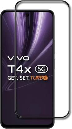 EITANSHA CREATION Edge To Edge Tempered Glass for Vivo T4x, Vivo T4X 5G