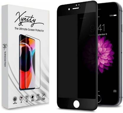 XYNITY Edge To Edge Tempered Glass for Apple iPhone SE, Apple iPhone SE 3, Apple iPhone SE 2020, Apple iPhone SE 2022, Privacy / Anti-Spy Gorilla Screen Protector, with Easy Installation Kit