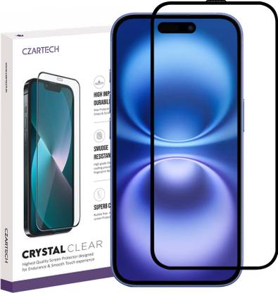 CZARTECH Tempered Glass Guard for Apple iPhone 16 Plus