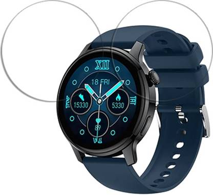 SOMTONE Edge To Edge Tempered Glass for Bt Call Waterproof Bracelet Sports s46 Smart Watch 1.28 inch SMARTWATCH SCREEN GUARD