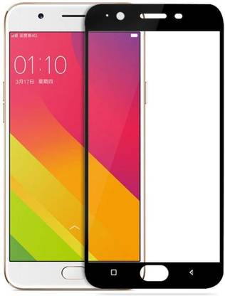 1DOLLAR Edge To Edge Tempered Glass for Oppo A59-Anti Explosion-Tempered Glass/Full Screen Coverage-Edge to Edge/9H Hardness/With Easy Installation Kit