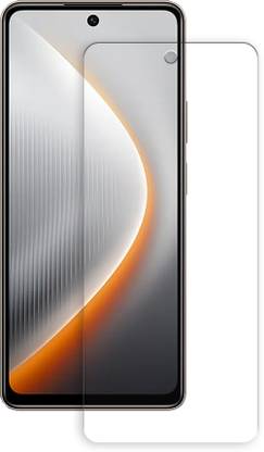 SOMTONE Edge To Edge Tempered Glass for Tecno Pova 7 4G Front Tempered Glass Screen Protector | Anti-Scratch | Edge to Edge Full Coverage | 9H Hardness | Screen Guard