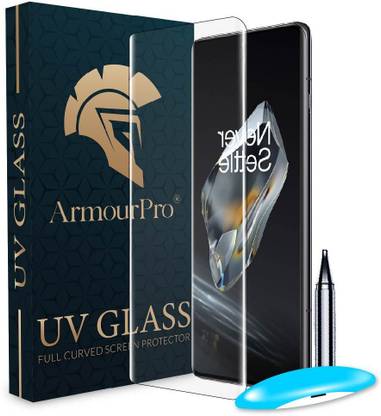 ArmourPro Edge To Edge Tempered Glass for OnePlus 12 5G, One Plus 12 5G, OnePlus 12, UV Curved Screen Protector with Easy Installation Kit
