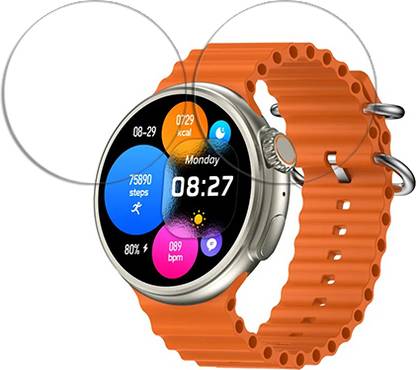 Meeon Edge To Edge Tempered Glass for Z78 Ultra Smartwatch Rotating BT call Smart watch SMARTWATCH SCREEN GUARD