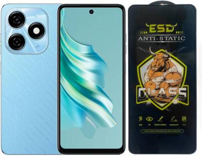 Obstinate Edge To Edge Tempered Glass for Tecno Spark 20, ESD Tempered Glass, ESD Screen Protector, Anti Static, Screen Protector