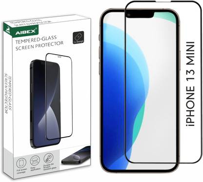 AIBEX Edge To Edge Tempered Glass for Apple iPhone 12 Mini| 9H Hardness | Anti-Glare & Anti-Fingerprint | Water Resistant | Edge-to-Edge Full Screen Protector | Bubble-Free Installation