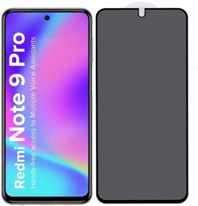 Resolute Edge To Edge Tempered Glass for Redmi Note 9 Pro, DelhiGear Glass, Privacy Screen Protector, Privacy Tempered Glass, Screen Guard, Mobile Glass