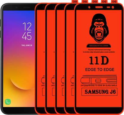Laxdom Edge To Edge Tempered Glass for SAMSUNG J6