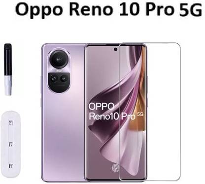 Icod9 Edge To Edge Tempered Glass for Oppo Reno 10 Pro 5G, 3D UV Glass Water-Resistant & Anti-Smudge