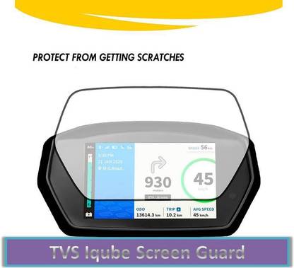 zxb Edge To Edge Tempered Glass for TVS IQUBE SCOOTER