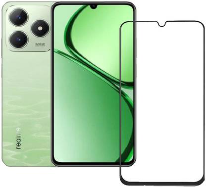 INFINITYWORLD Edge To Edge Tempered Glass for Realme C61, Realme C63, 4G, Realme Narzo N63, Realme Narzo N53, Realme C53