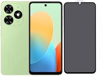TELESHIELD Edge To Edge Tempered Glass for Tecno Spark Go 2024, Privacy Glass, ESD Glass, Anti Peep, Anti Static, Big Curve Glass, Dust Proof, Protector, Tempered Glass, Screen Guard