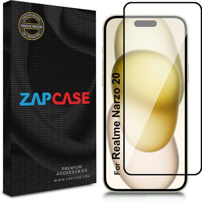 Zapcase Edge To Edge Tempered Glass for Realme Narzo 20