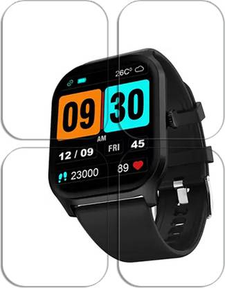 SOMTONE Edge To Edge Tempered Glass for Fire-Boltt Hunter 2.01 inch SMARTWATCH SCREEN GUARD
