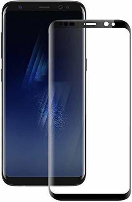 Maxboost Edge To Edge Tempered Glass for Samsung Galaxy S8 (5.8 inch) Advanced Black Border Screen Protector