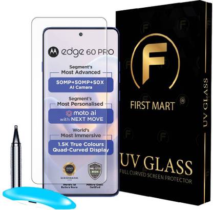 FIRST MART Edge To Edge Tempered Glass for Motorola Edge 60 Pro 5G, Motorola Edge 60 Pro, Edge 60 Pro 5G