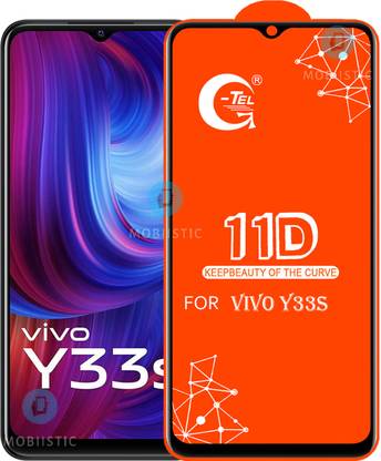 MOBIISTIC Edge To Edge Tempered Glass for Vivo Y33S
