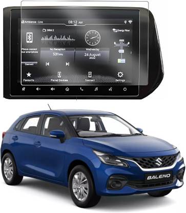 Wishguard Screen Guard for Infotainment System of Suzuki Baleno Zeta MT 2022 Perfectly Cut, Car Display protector with 9H Hardness [Not Tempered Glass]