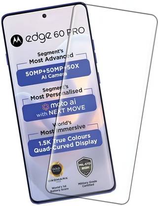 VAlight Edge To Edge Tempered Glass for MOTOROLA Edge 60 Pro, Moto Edge 60 Pro, High Quality UV Liquide Glue Glass with Easy Installation Kit