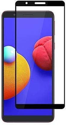 HIE POWER Edge To Edge Tempered Glass for Samsung Galaxy M01 Core- Bubble proof, Scratch resistant, Anti fingerprint, Anti-glare, Anti-shatter, Touch sensitive Advanced HD+ 9H Screen Protector with Easy Installation