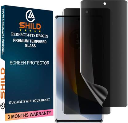 shild Edge To Edge Tempered Glass for Moto Edge 50 Fusion, Privacy Tempered Glass for Moto Edge 50 Fusion