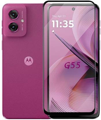 DSCASE Edge To Edge Tempered Glass for Motorola Moto G55 5G, Motorola G55 5G, Moto G55 5G, Motorola G55