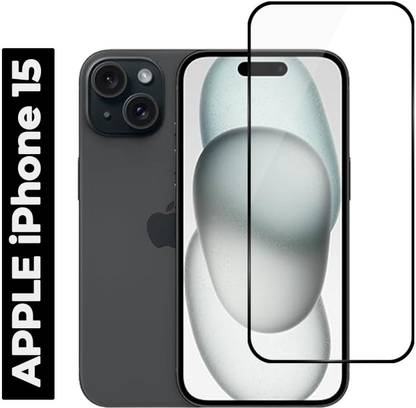 Gorilla Cases Edge To Edge Tempered Glass for iPhone 15, Apple iPhone 15