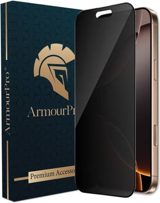 ArmourPro Edge To Edge Tempered Glass for iPhone 16 Pro Max, Apple iPhone 16 Pro Max, Matte Privacy Anti Spy Glass