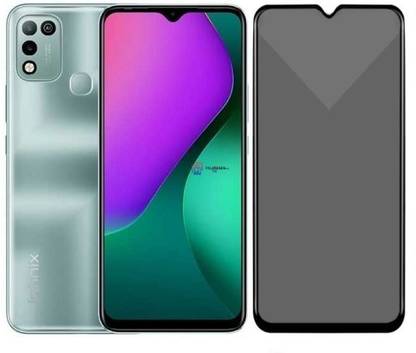 Resolute Edge To Edge Tempered Glass for Infinix Hot 10 Play, DelhiGear Glass, Privacy Screen Protector, Privacy Tempered Glass, Screen Guard, Mobile Glass
