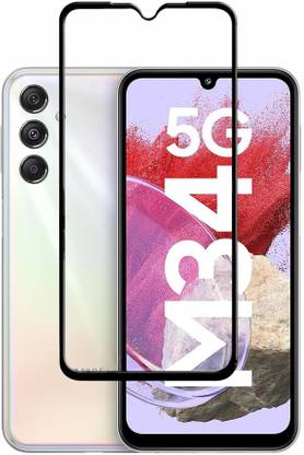 EITANSHA CREATION Edge To Edge Tempered Glass for Samsung Galaxy M34, Samsung Galaxy M34 5G