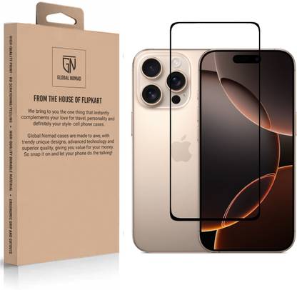 GLOBAL NOMAD Edge To Edge Tempered Glass for Apple iPhone 16 Pro
