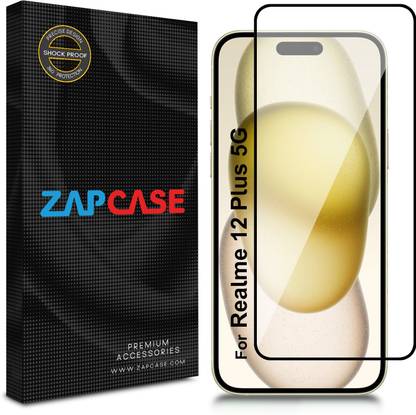 Zapcase Edge To Edge Tempered Glass for Realme 12 Plus 5G
