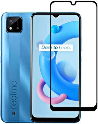 SRPHM Edge To Edge Tempered Glass for Realme C20/ C21/ C30/ C35/ C21Y/ C25/ C25s/ C25Y, Realme C20/ C21/ C25/ C30/ C35/ C21Y/ C25s/ C25Y (With Installation Kit)