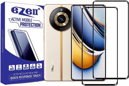 eZell Edge To Edge Tempered Glass for REALME 11 PRO+ 5G (2 Packs)