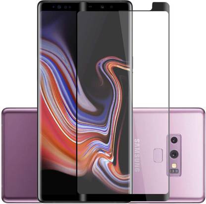 HIE POWER Edge To Edge Tempered Glass for Samsung Galaxy Note 9-Anti-Fingerprint, Waterproof, Oil-resistant, Bubble-Free, Anti-Static with Full Screen Coverage & Easy Installation(Edge to Edge Coverage)