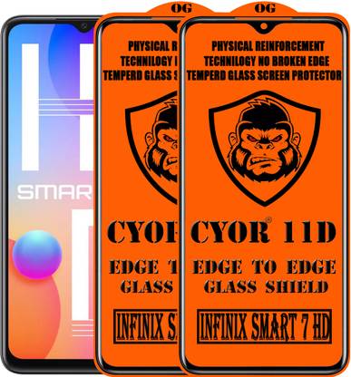 CYOR Edge To Edge Tempered Glass for INFINIX SMART 7 HD