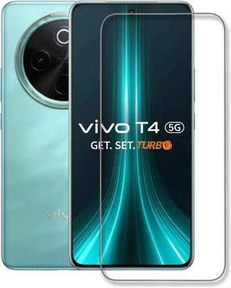 INFINITYWORLD Edge To Edge Tempered Glass for Vivo T4 5G, vivo T4 5G, (UV)