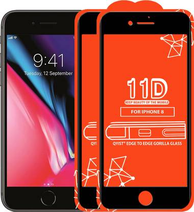Qyist Edge To Edge Tempered Glass for Apple iPhone 8