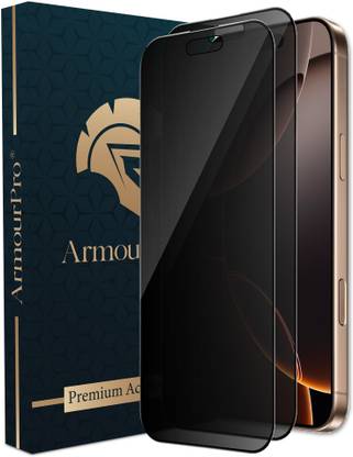 ArmourPro Edge To Edge Tempered Glass for iPhone 16 Pro Max, Apple iPhone 16 Pro Max, Privacy Anti Spy Glass