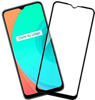 9H Edge To Edge Tempered Glass for Realme C11-Anti-Fingerprint, Waterproof, Oil-resistant, Bubble-Free, Anti-Static with Full Screen Coverage & Easy Installation