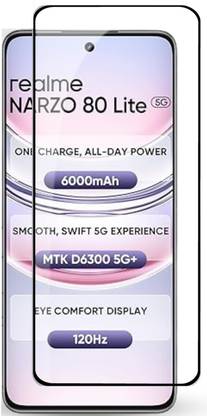 GDBUY Edge To Edge Tempered Glass for realme NARZO 80 Lite 5G