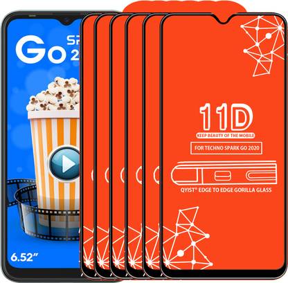 Qyist Edge To Edge Tempered Glass for Techno Spark Go 2020