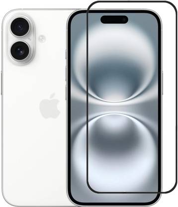 VDAT Edge To Edge Tempered Glass for iPhone 16, Apple iPhone 16, Iphone 16, Apple iphone 16