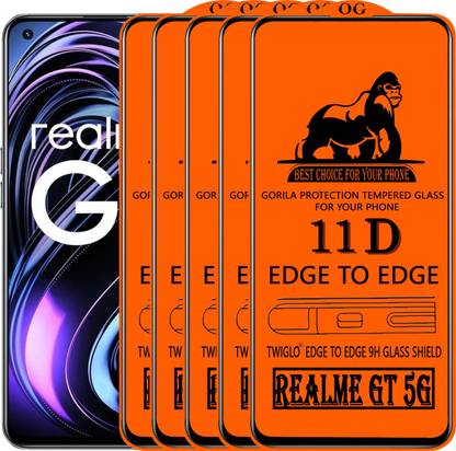 TWIGLO Edge To Edge Tempered Glass for REALME GT 5G