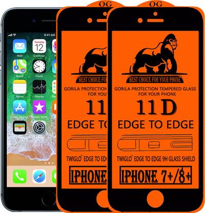 TWIGLO Edge To Edge Tempered Glass for Apple iPhone 8 Plus