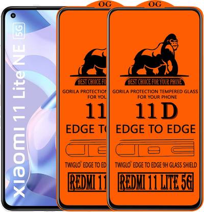 TWIGLO Edge To Edge Tempered Glass for REDMI 11 LITE NE 5G
