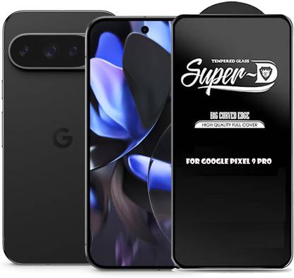 Mersal Edge To Edge Tempered Glass for Google Pixel 9 Pro, Super D+ with Perfect access Fingerprint Scanner Screen Protector with Easy Installation Kit