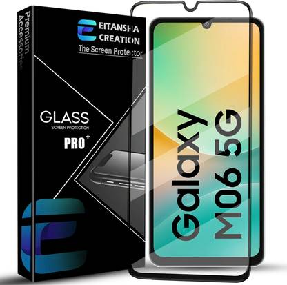 EITANSHA CREATION Edge To Edge Tempered Glass for Samsung Galaxy M06 5G, Samsung Galaxy M06