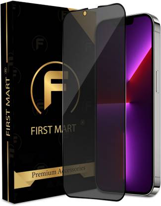 FIRST MART Edge To Edge Tempered Glass for Apple iPhone 13 Pro, Apple iPhone 13, Apple iPhone 14, Privacy Anti Spy Glass with Matte Finish